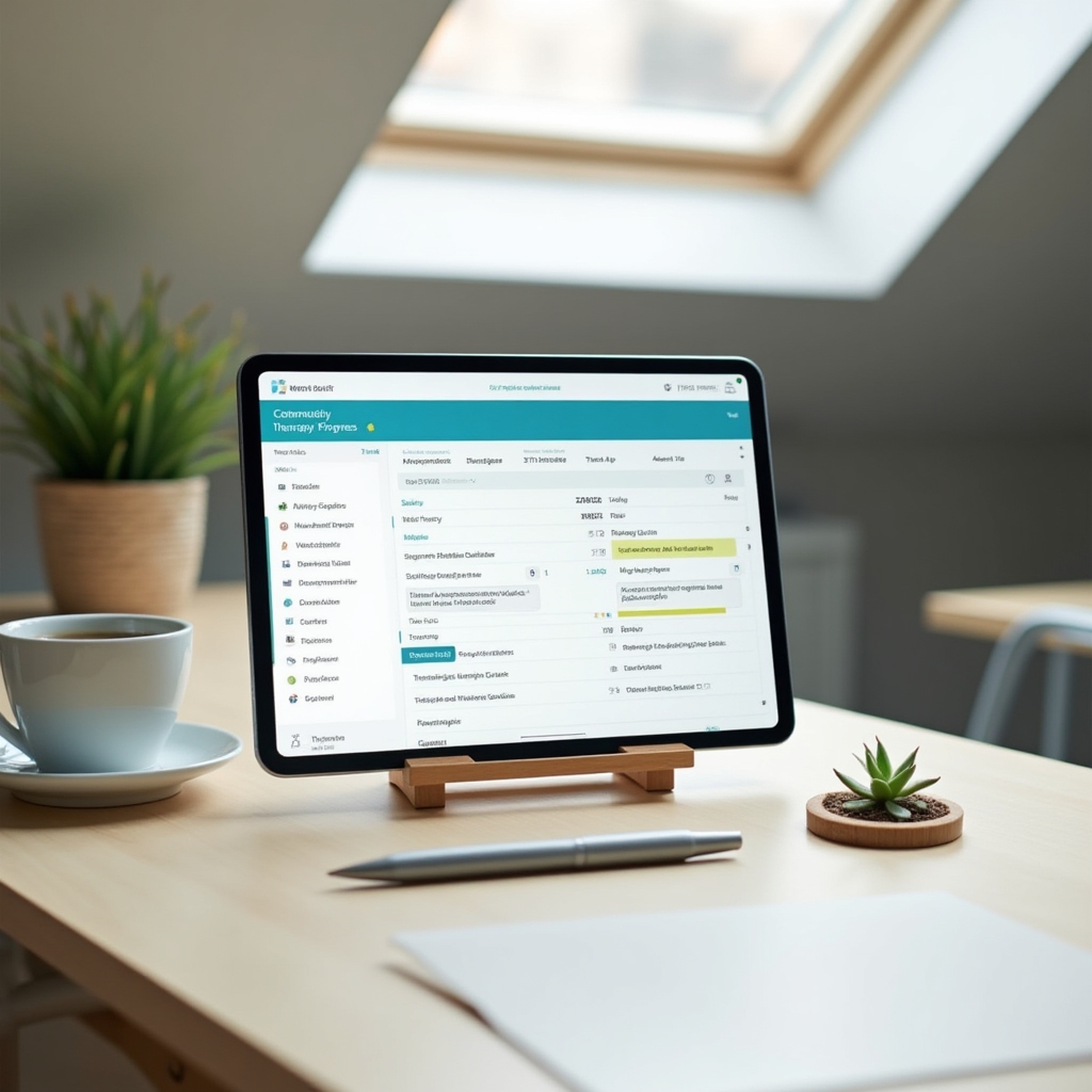 Chronologischer Therapieverlauf eines Patienten in der Software