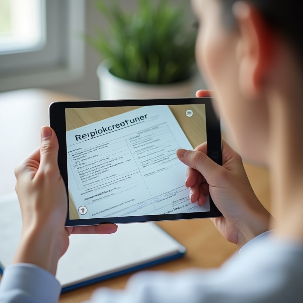 Digitale Erfassung einer ärztlichen Verordnung mit dem Tablet